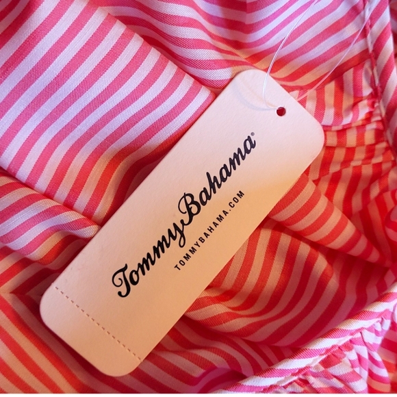 NEW Tommy Bahama Palm Cove Pink and White Striped Swing Cami Top Small MSRP $100 - Picture 7 of 16